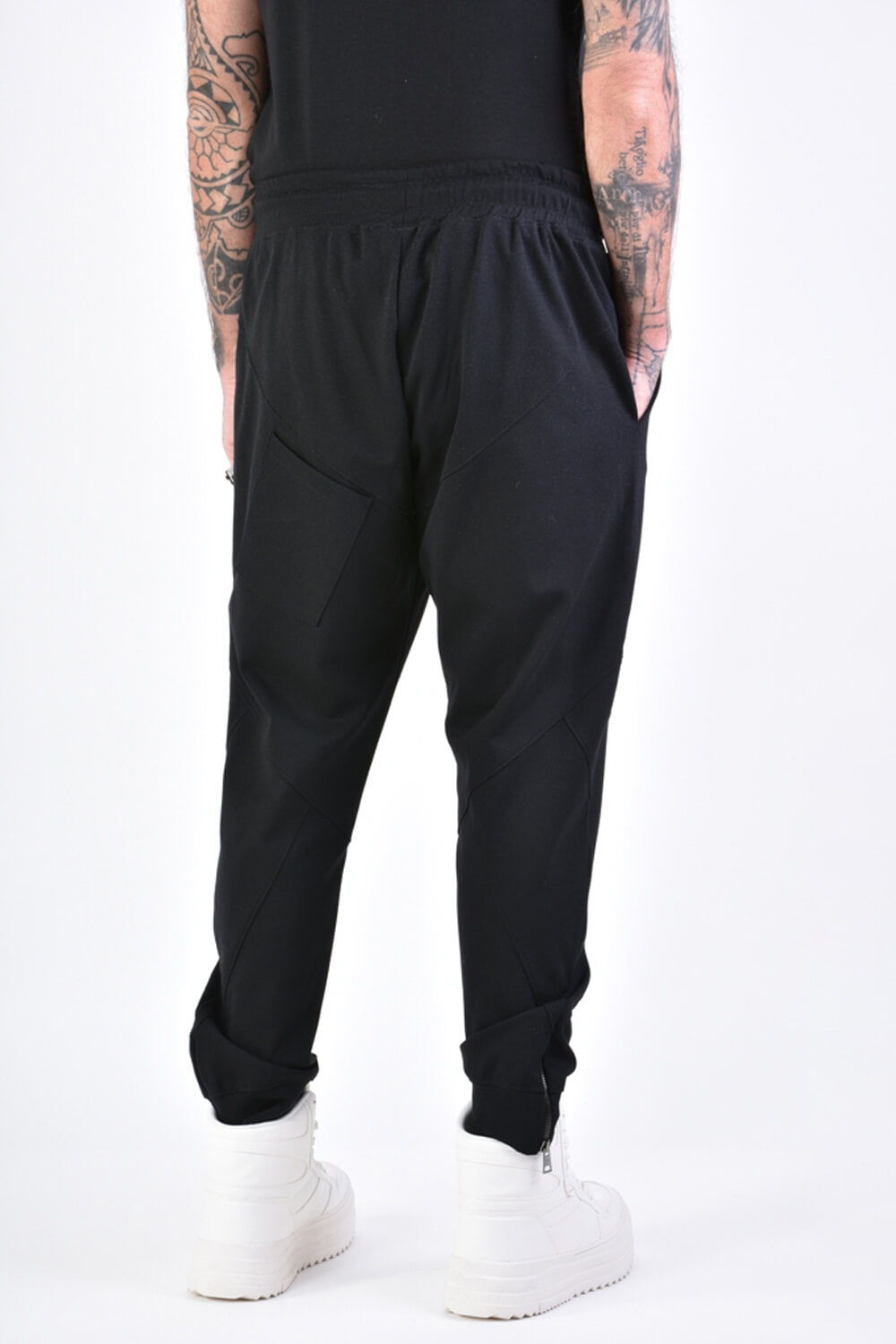 Stretch Regular Fit Pants Black