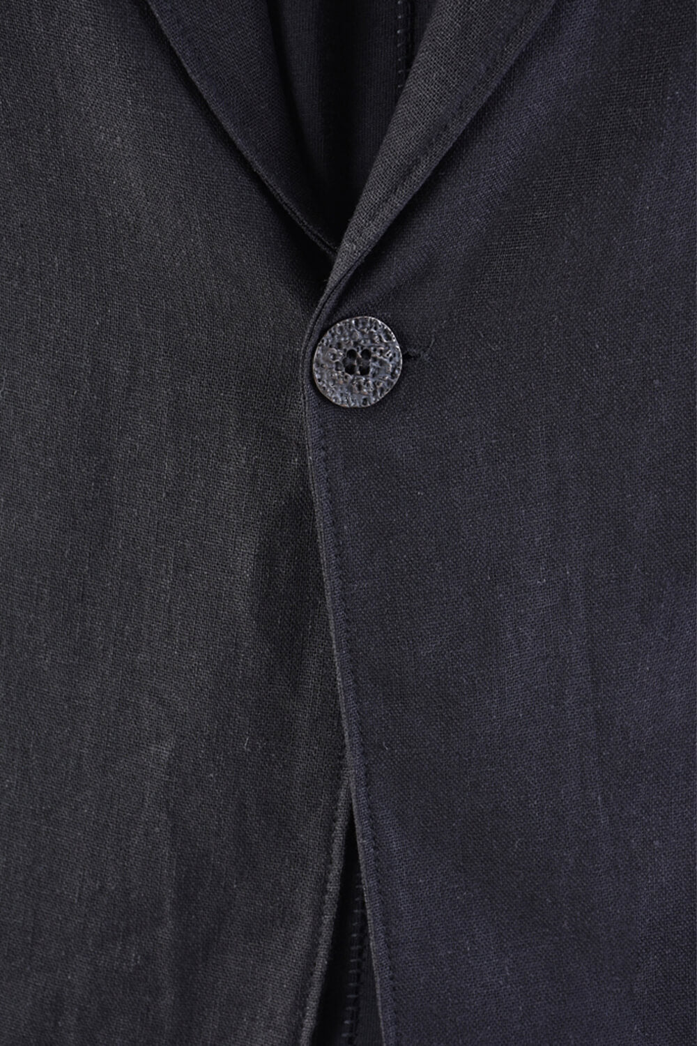 Linen/Viscose Regular Fit Blazer Black
