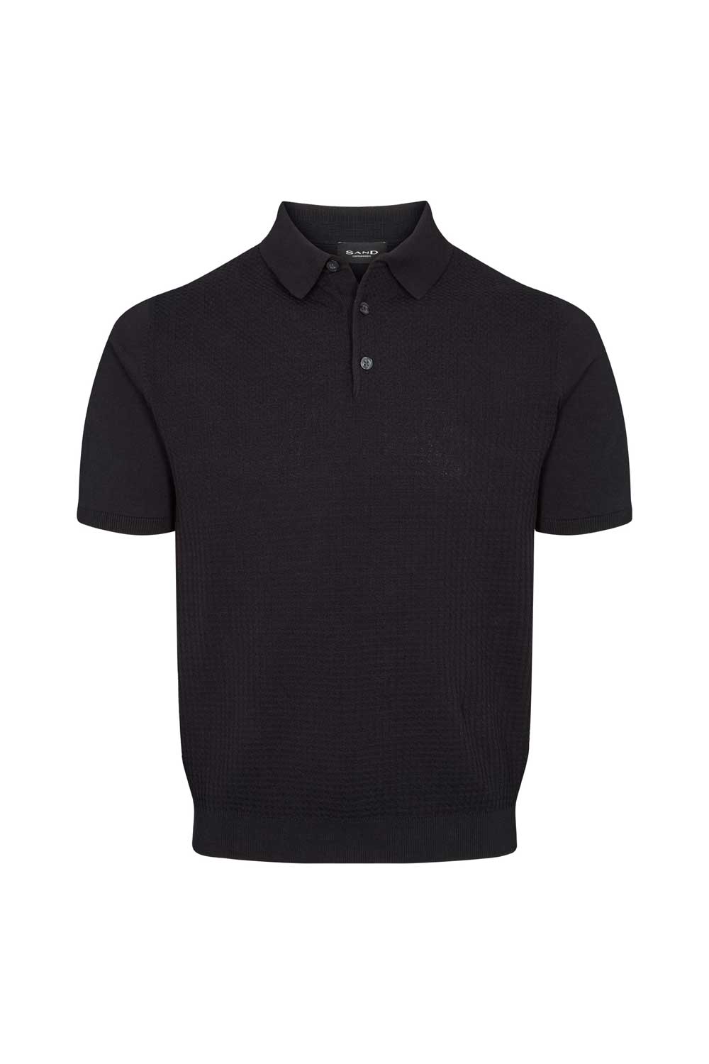 Retro Polo Knit Black