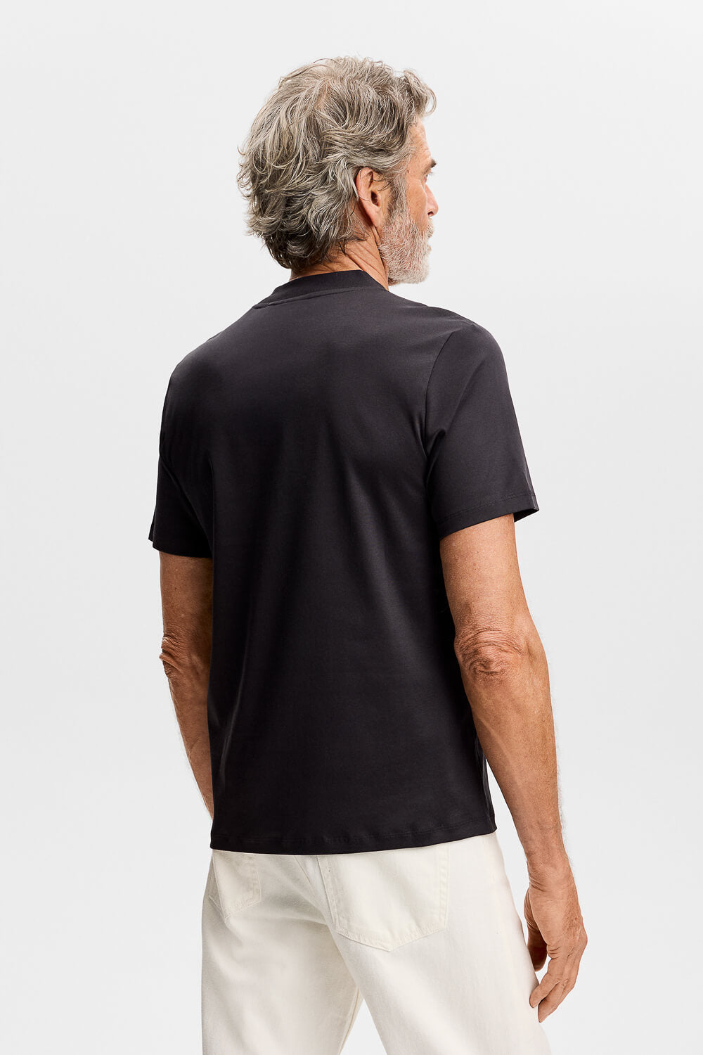 Ace Mock Neck T-Shirt Black