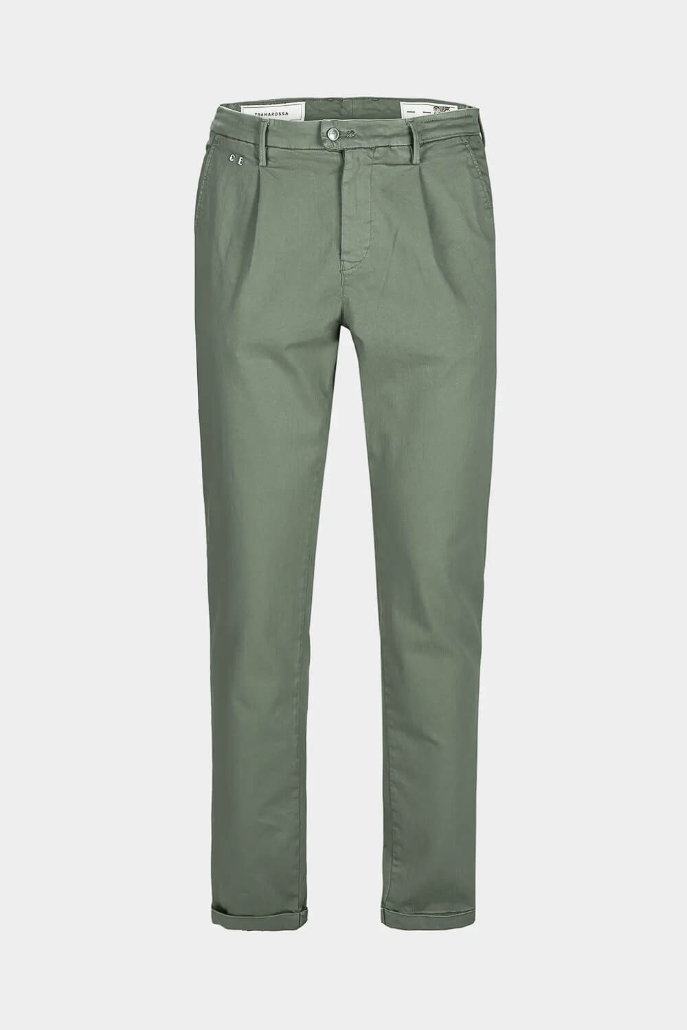 Alberto Soft Dye Chino Trouser Sage