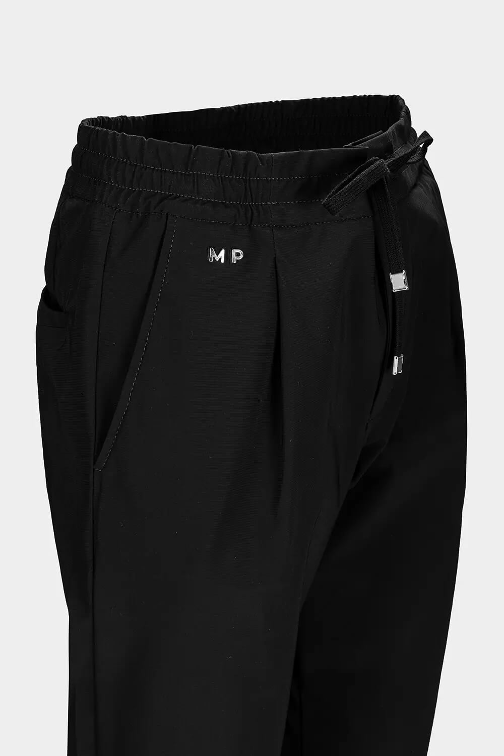 Alvise Tecs Water Wash Drawstring Trouser Black