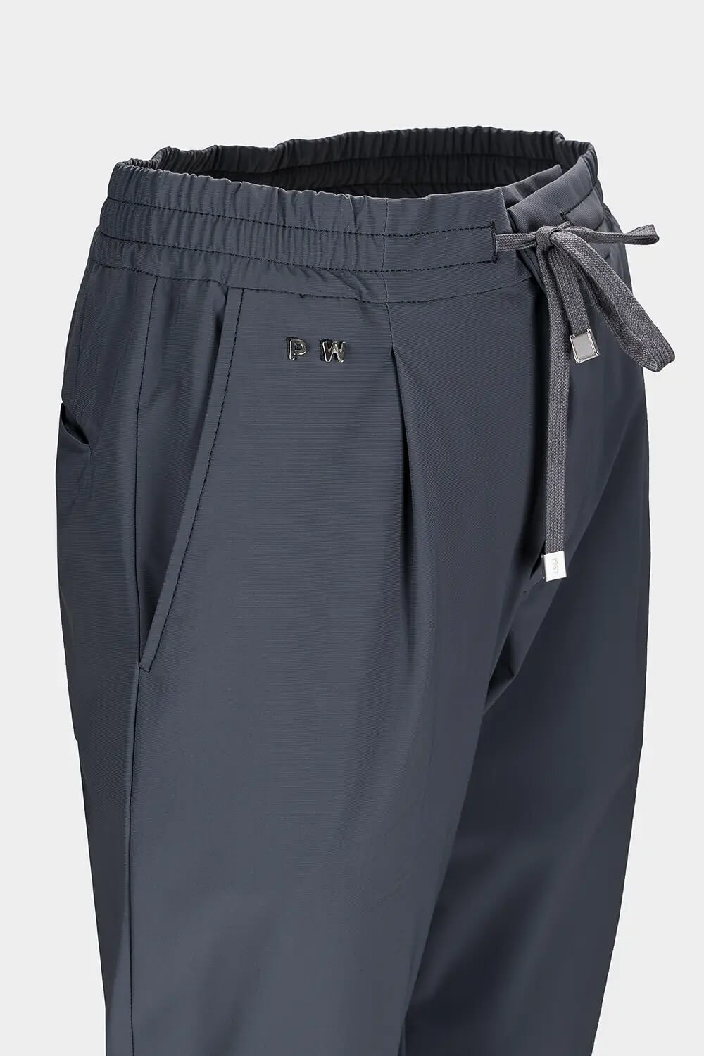 Alvise Tecs Water Wash Drawstring Trouser Grey