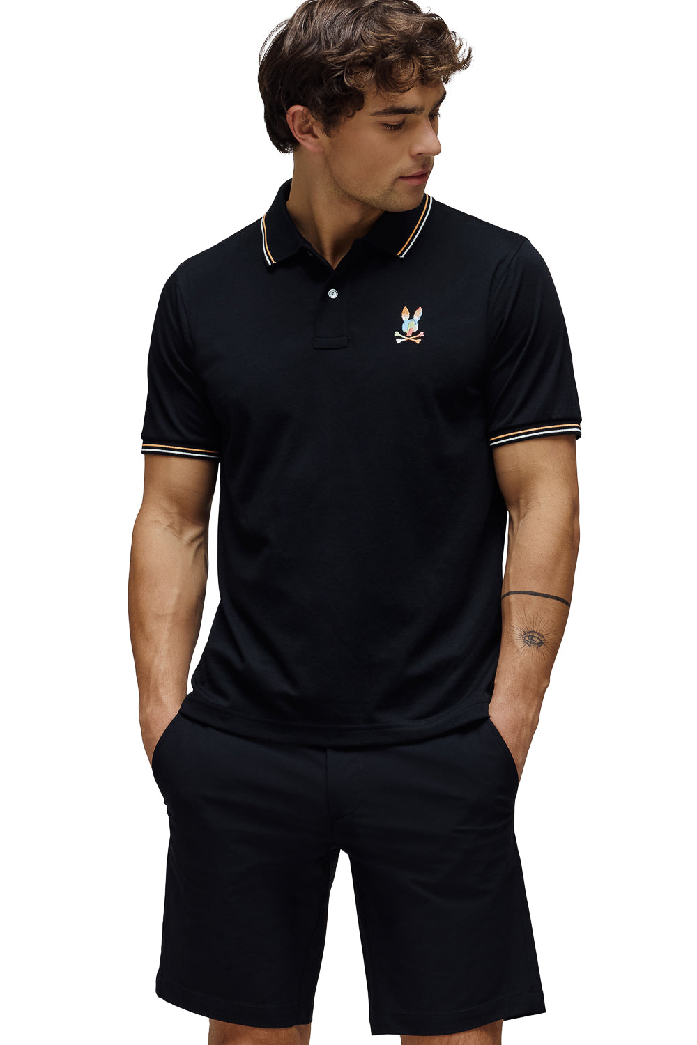 Ara Pique Polo T-Shirt Black