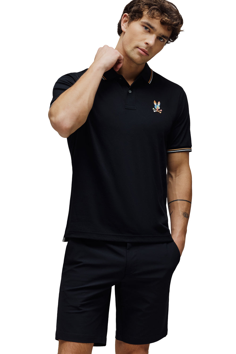 Ara Pique Polo T-Shirt Black