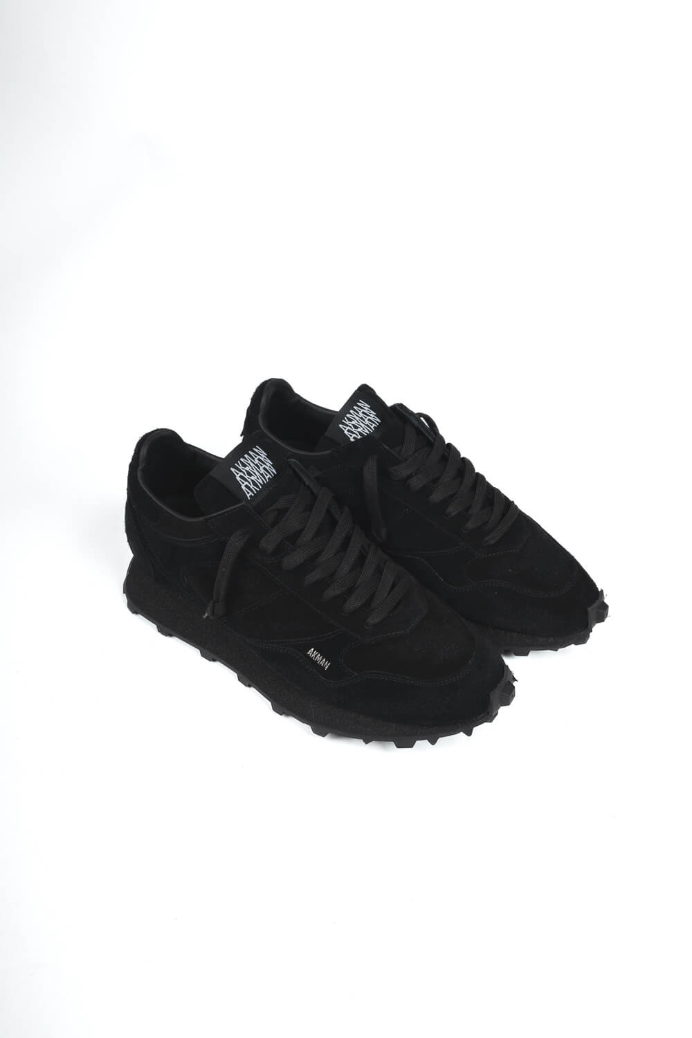 Atena Italian Suede Bear Oil Sneaker Black