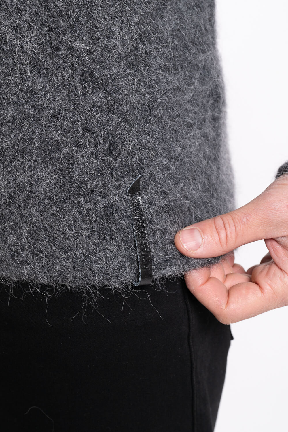 Baby Alpaca Wool Mohair Sweatshirt Grey