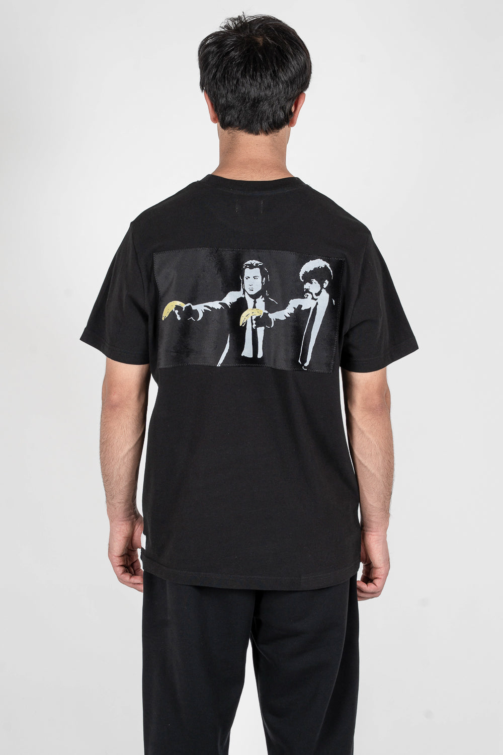 Banksy Cut + Run T-Shirt Black
