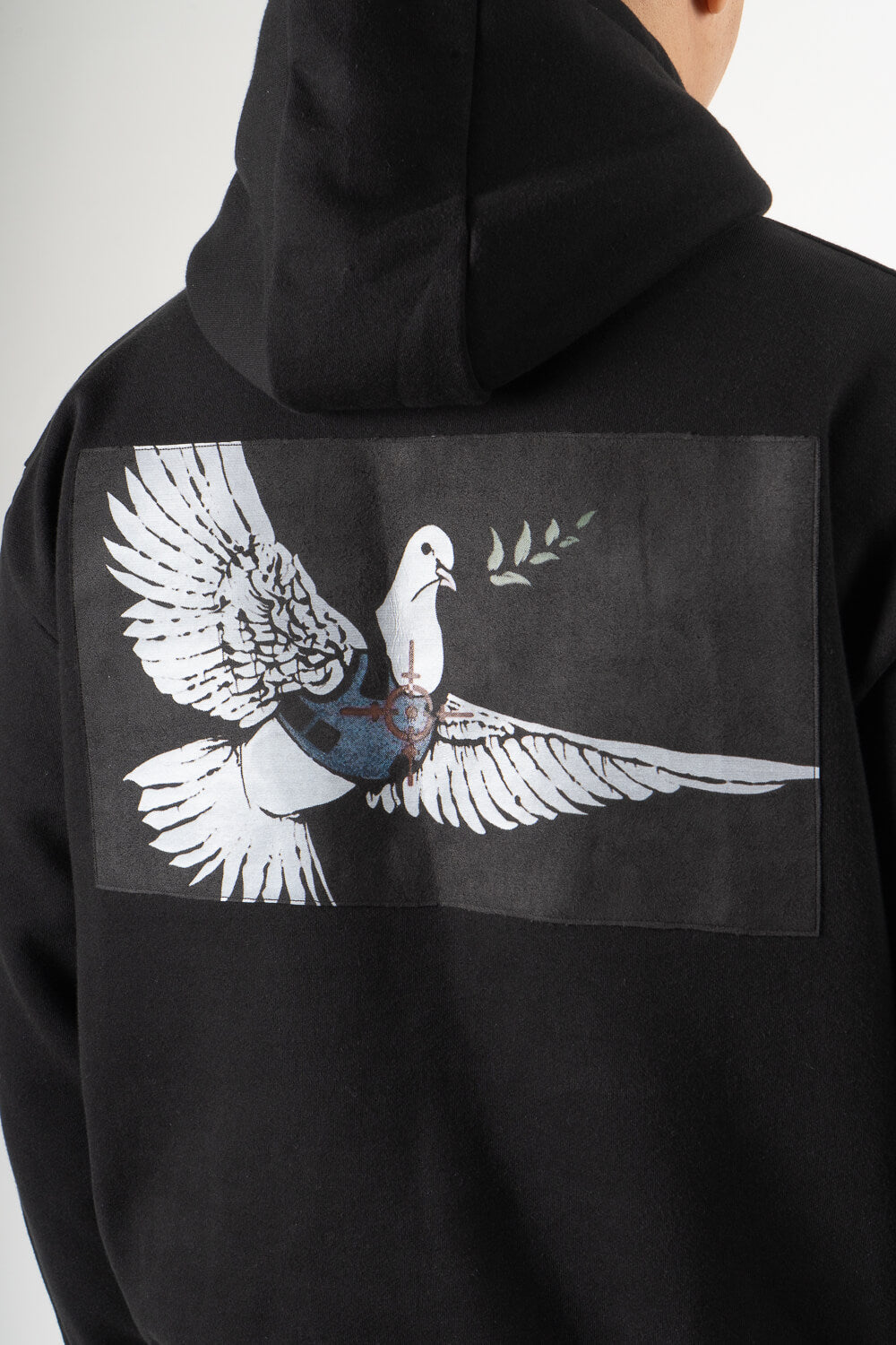 Banksy Peace & Love Hoodie Black
