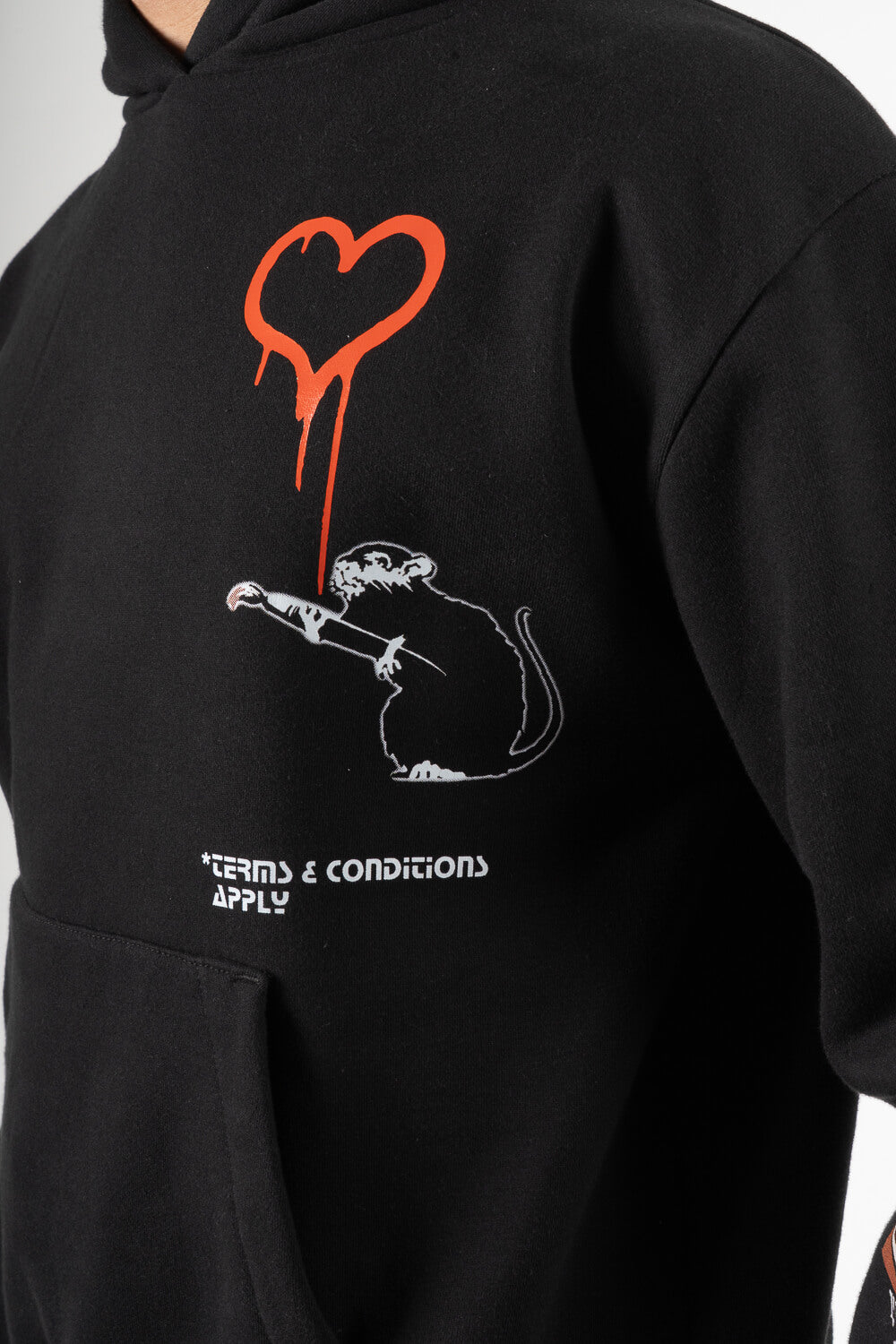 Banksy Peace & Love Hoodie Black