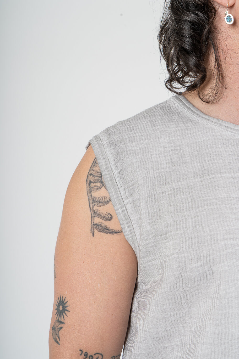 Bardeur Micro Ondes Sleeveless T-Shirt Light Grey