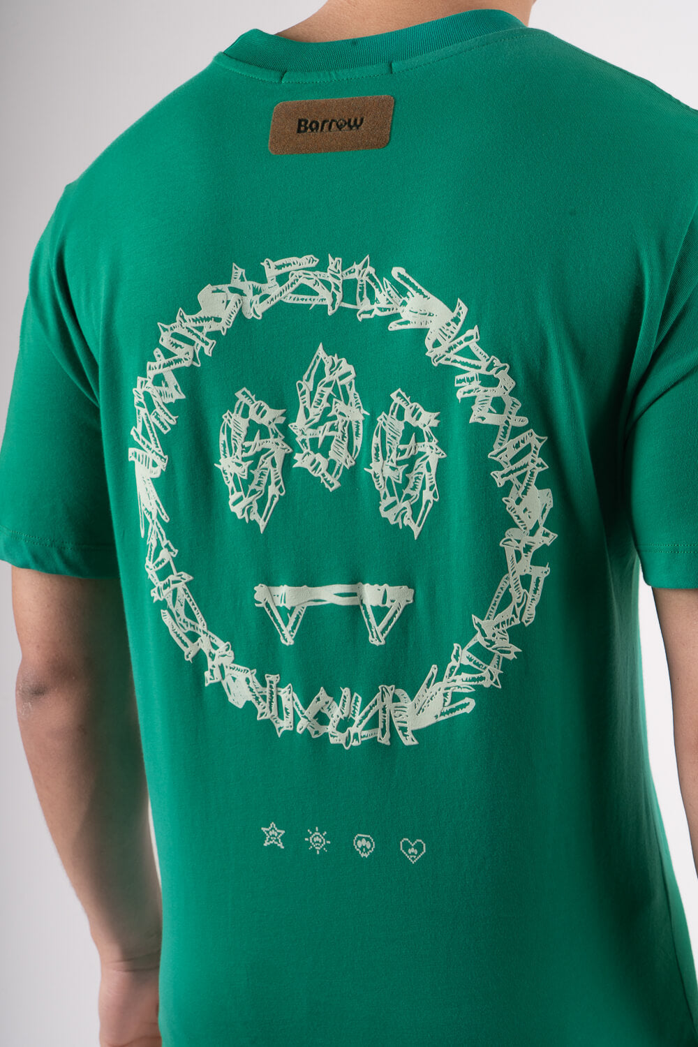 Barrow Barb Wire Face T-Shirt Green