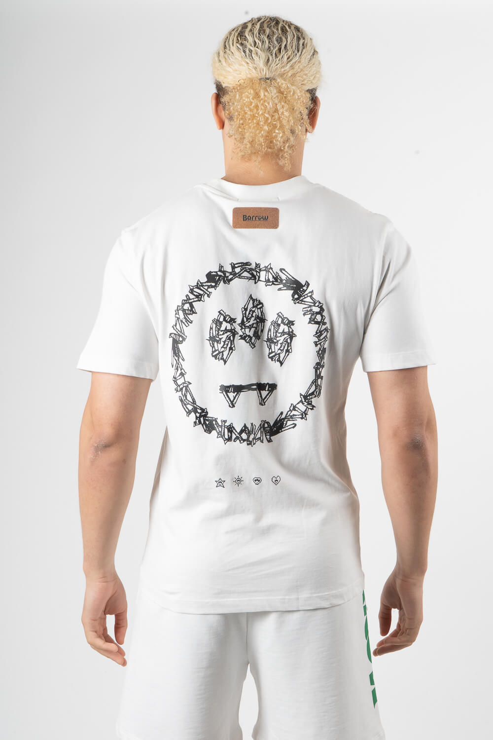 Barrow Barb Wire Face T-Shirt White