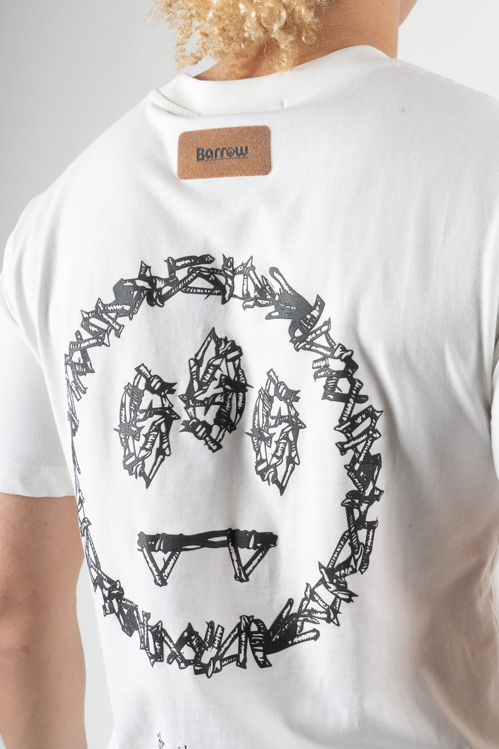Barrow Barb Wire Face T-Shirt White