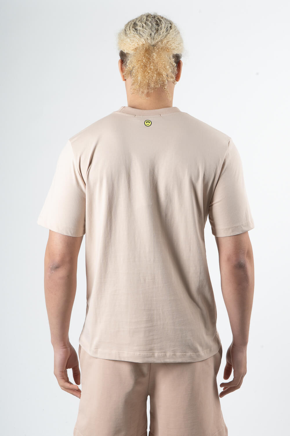 Barrow Label Jersey Round Neck T-Shirt Sand