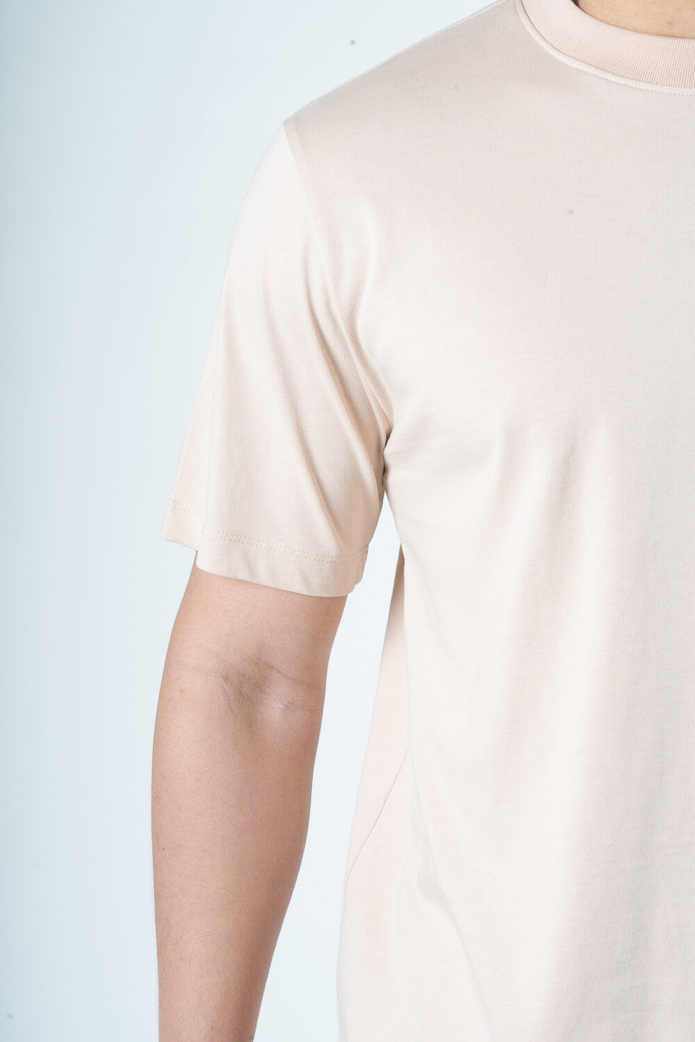 Barrow Label Jersey Round Neck T-Shirt Sand