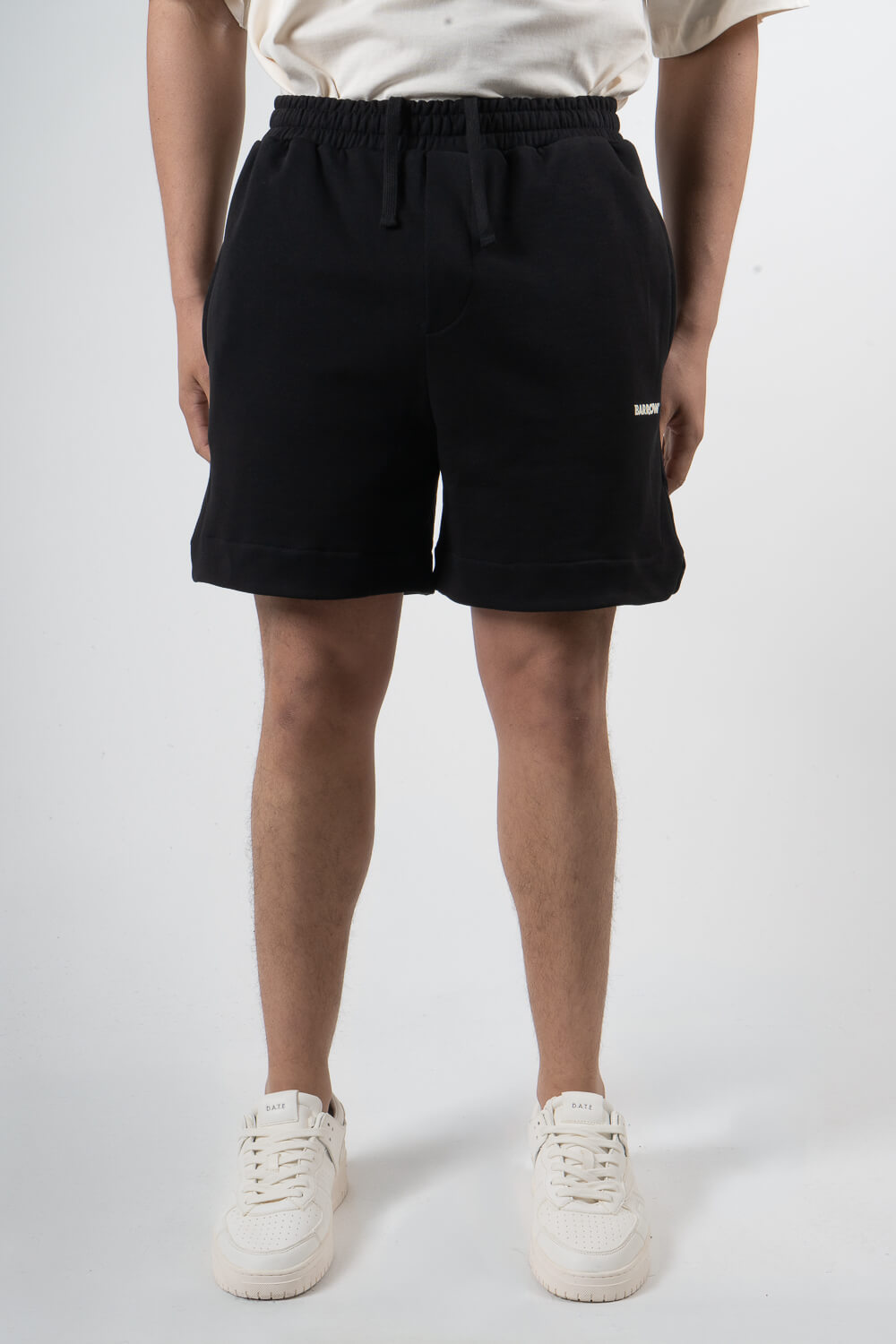 Barrow Label Jersey Shorts Black