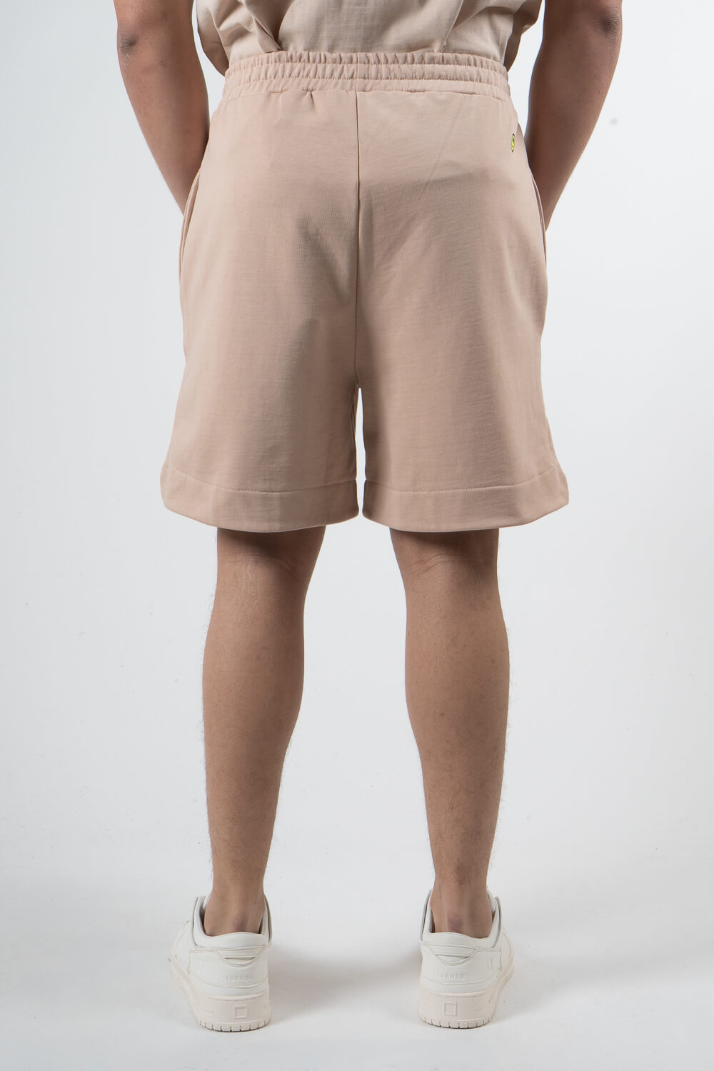 Barrow Label Jersey Shorts Sand