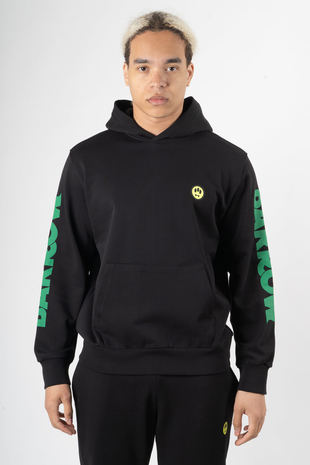 Barrow Logo Print Hoodie Black