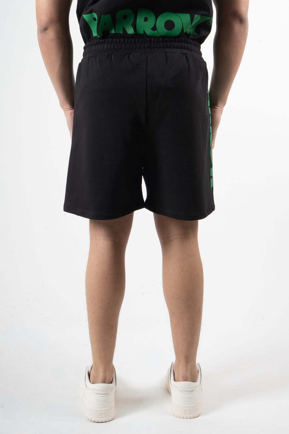 Barrow Logo Print Shorts Black
