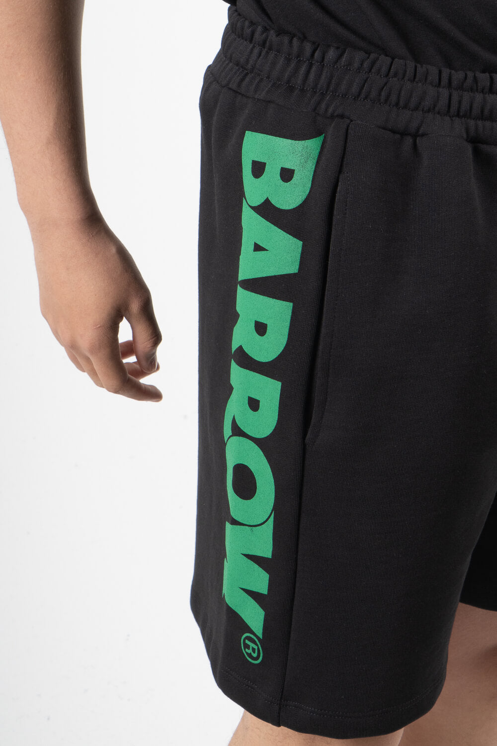 Barrow Logo Print Shorts Black