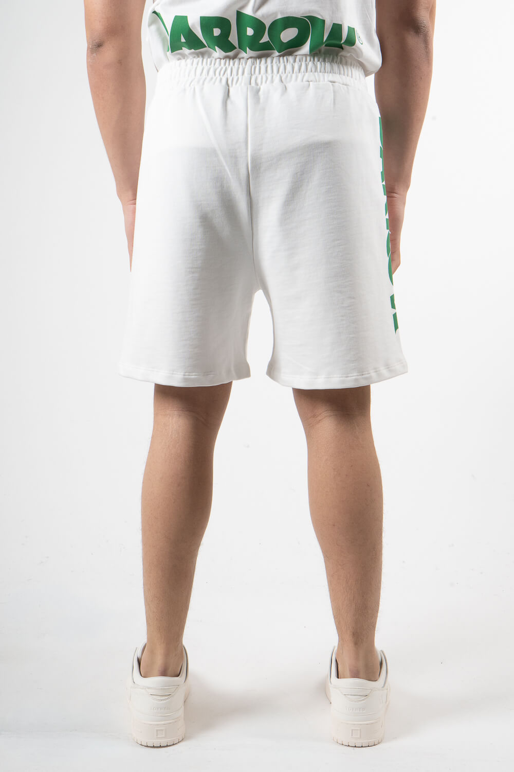 Barrow Logo Print Shorts White