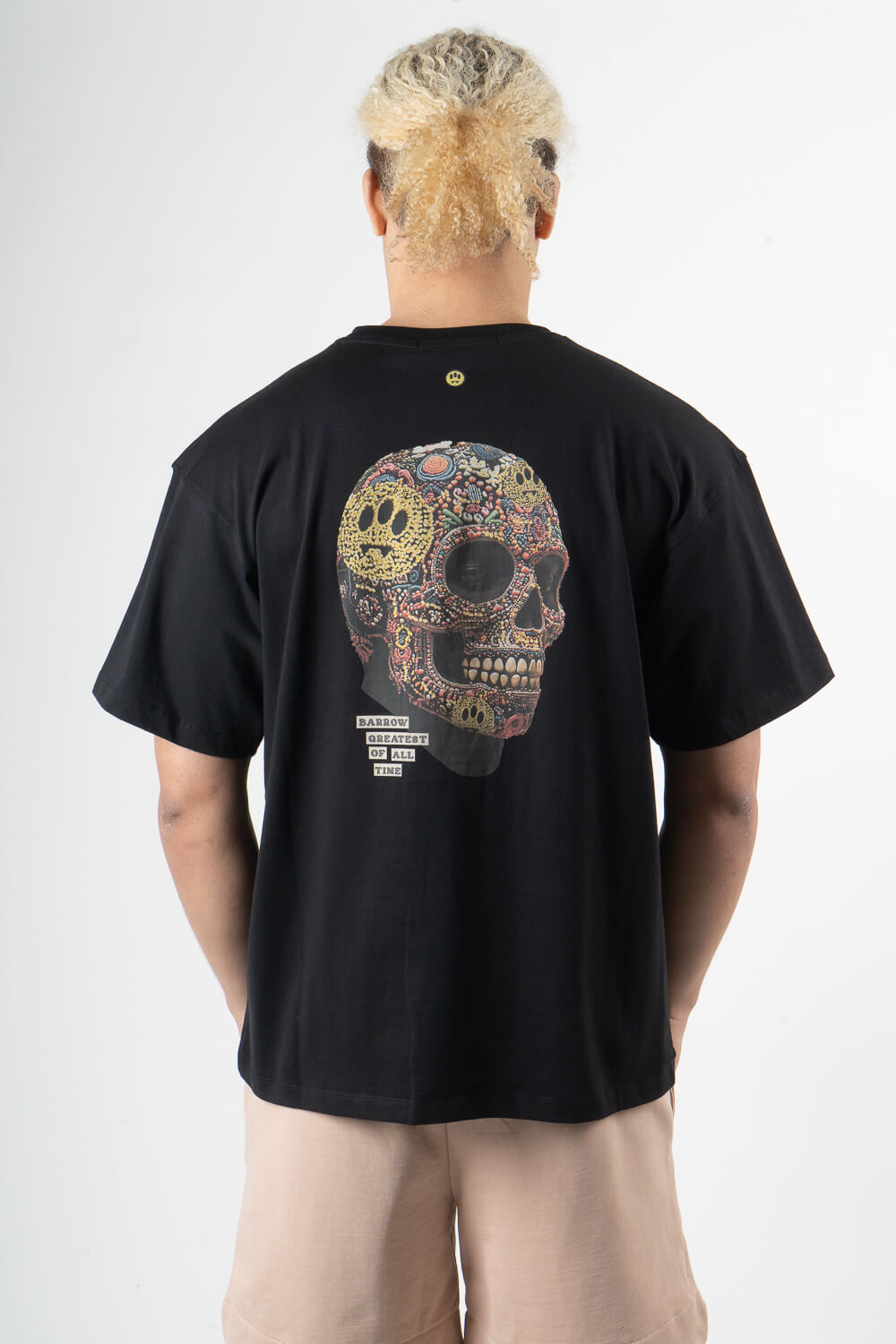 Barrow Skull Head T-Shirt Black