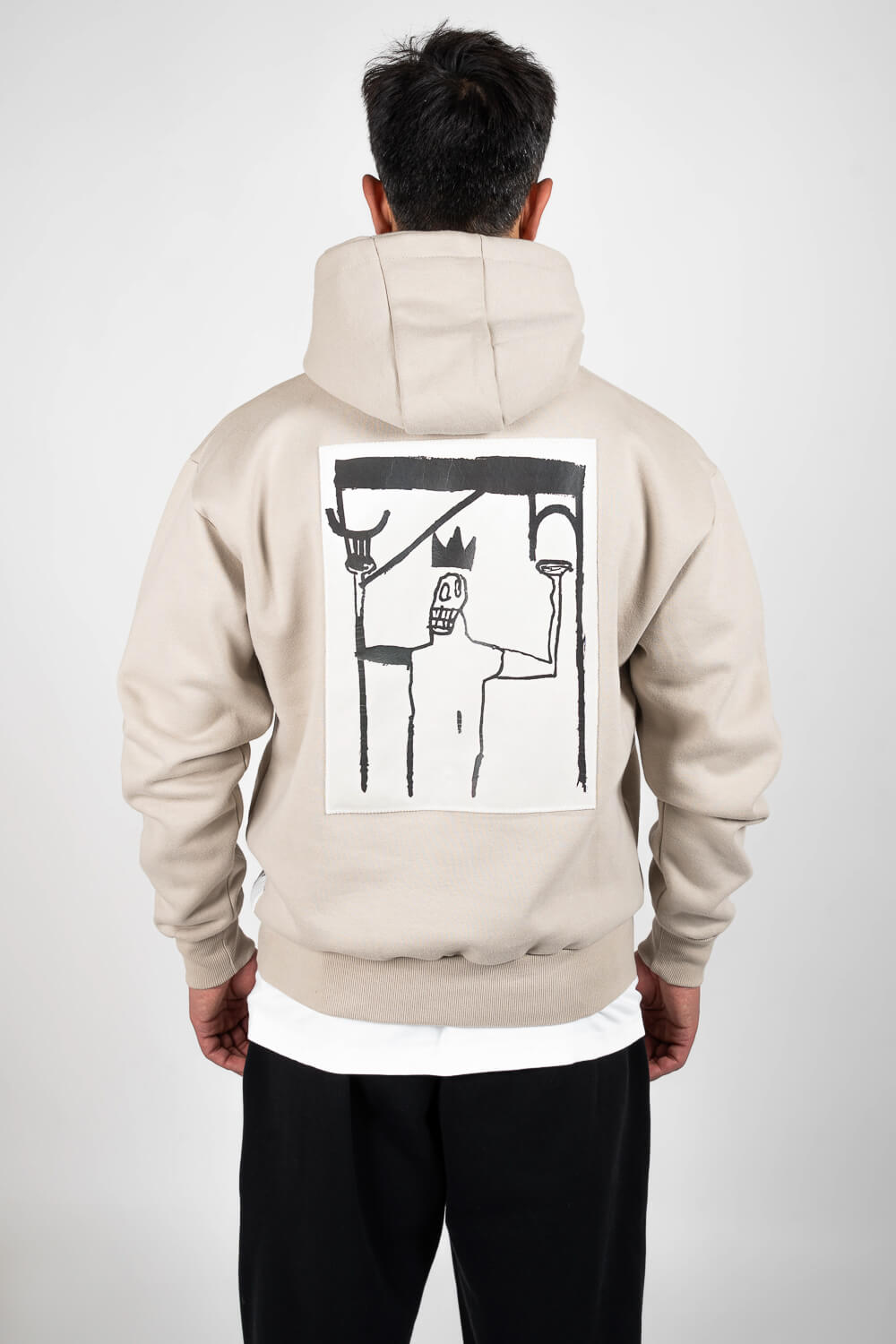 Basquiat King Hoodie Sand