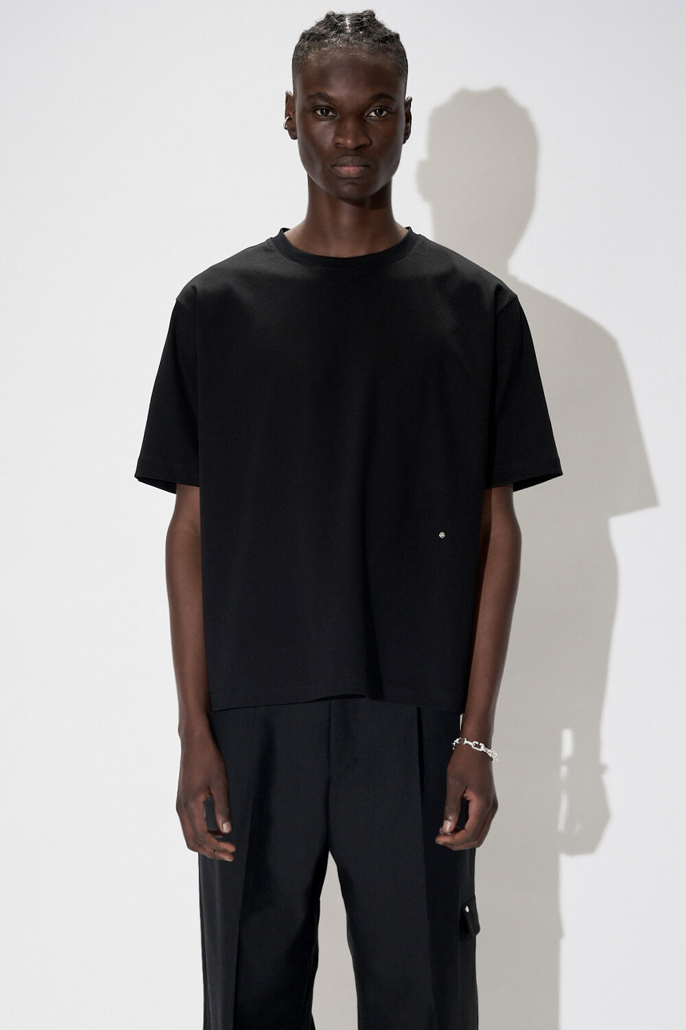 Blurred Back Logo Crewneck T-Shirt Black