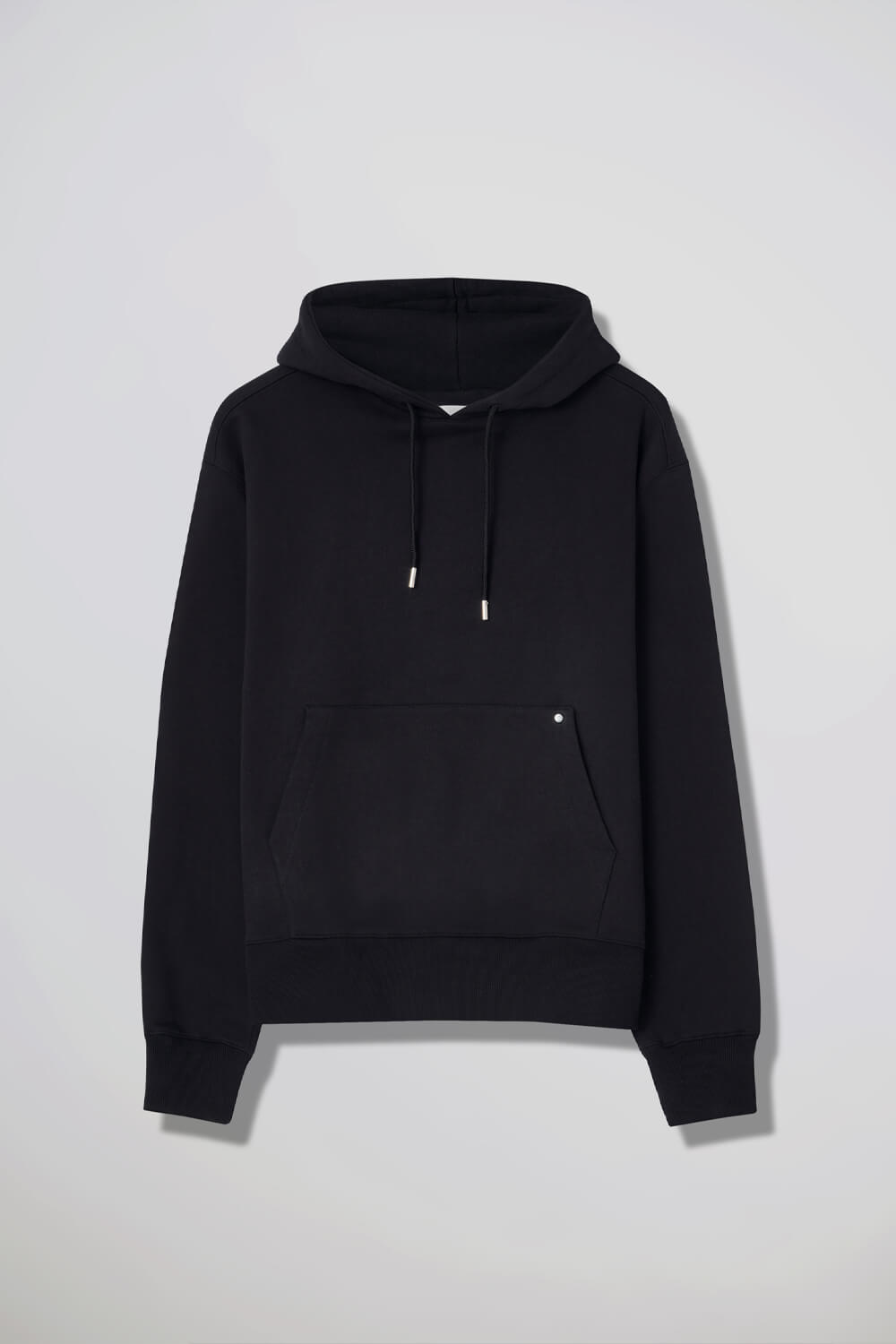 Blurred Back Logo Heavy Jersey Hoodie Black