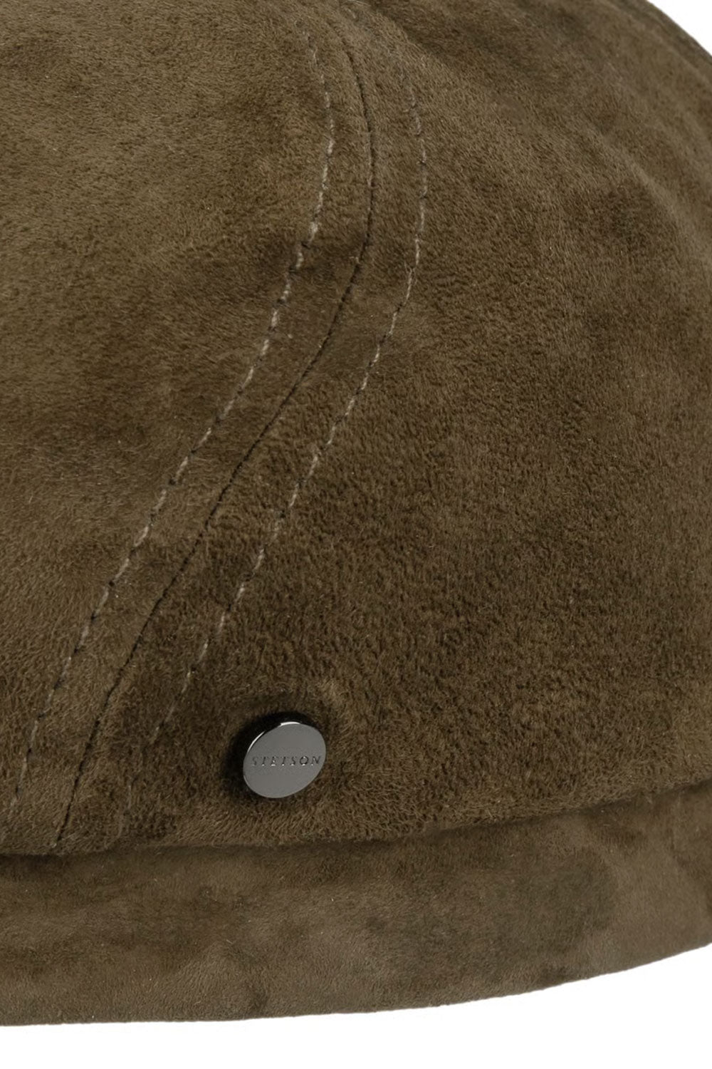 6 Panel Goat Suede Cap Brown