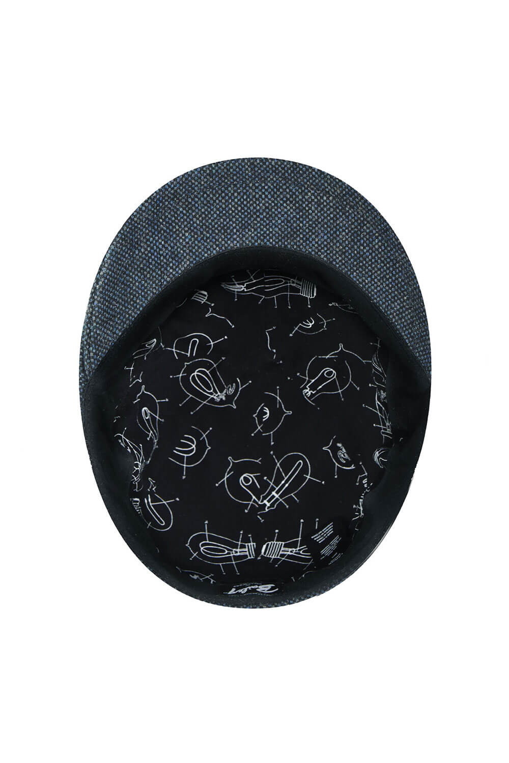 Brune Flat Cap Navy