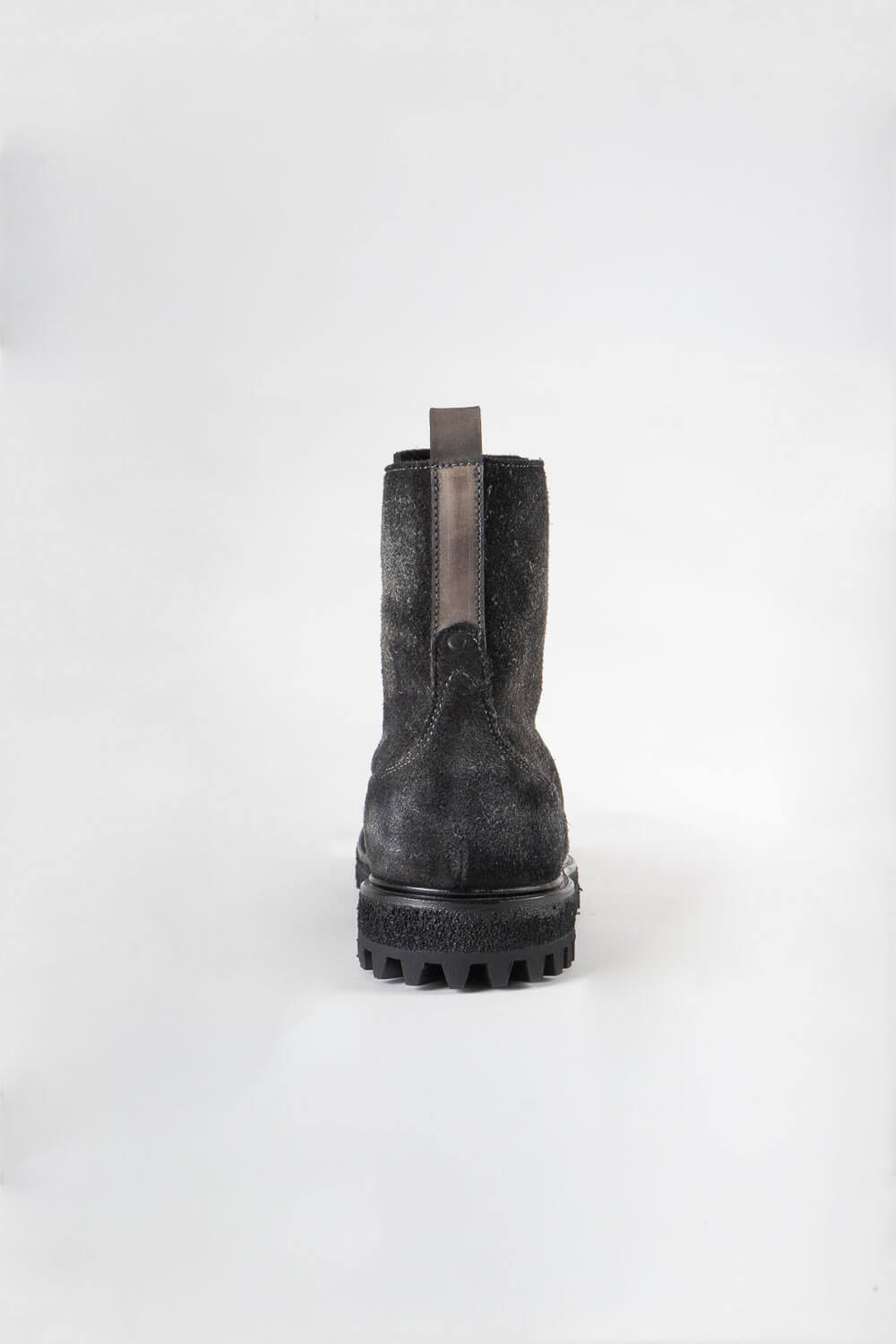 Brushed Suede Leather Hicker Boot Grey