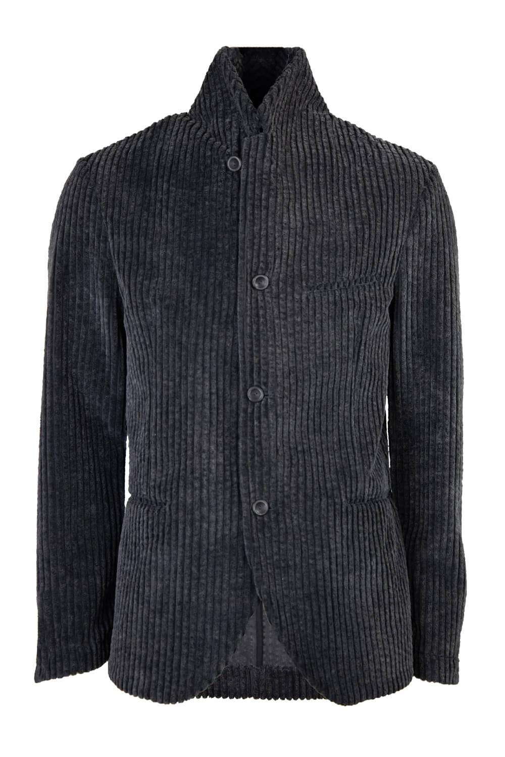 Button-Up Corduroy Jacket Charcoal