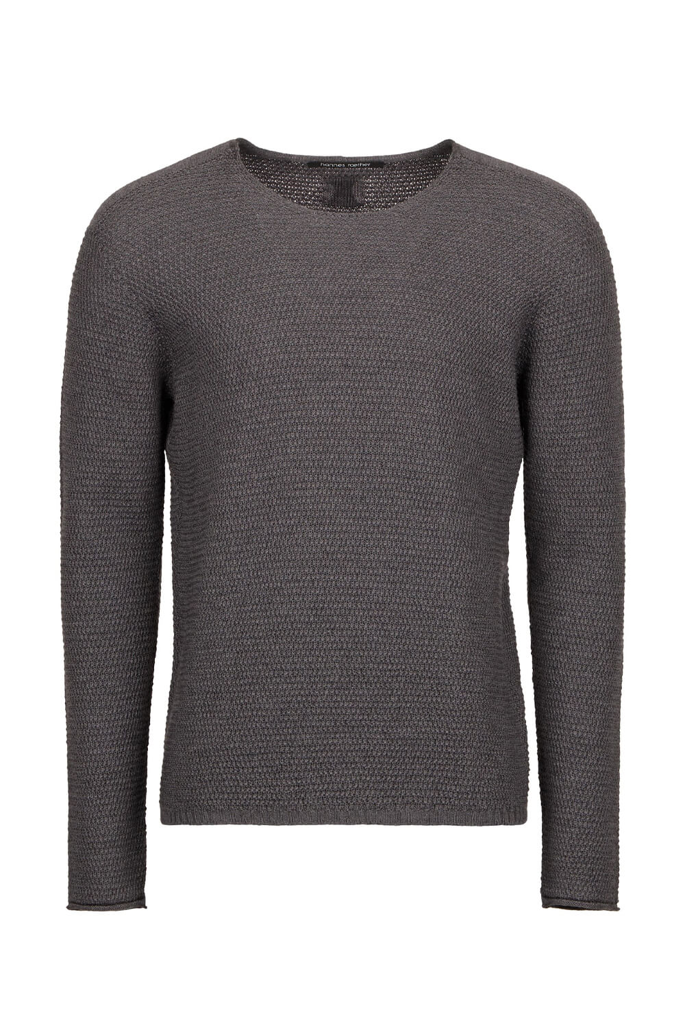 Cable Lana Virgin Wool Sweater Charcoal/Grey