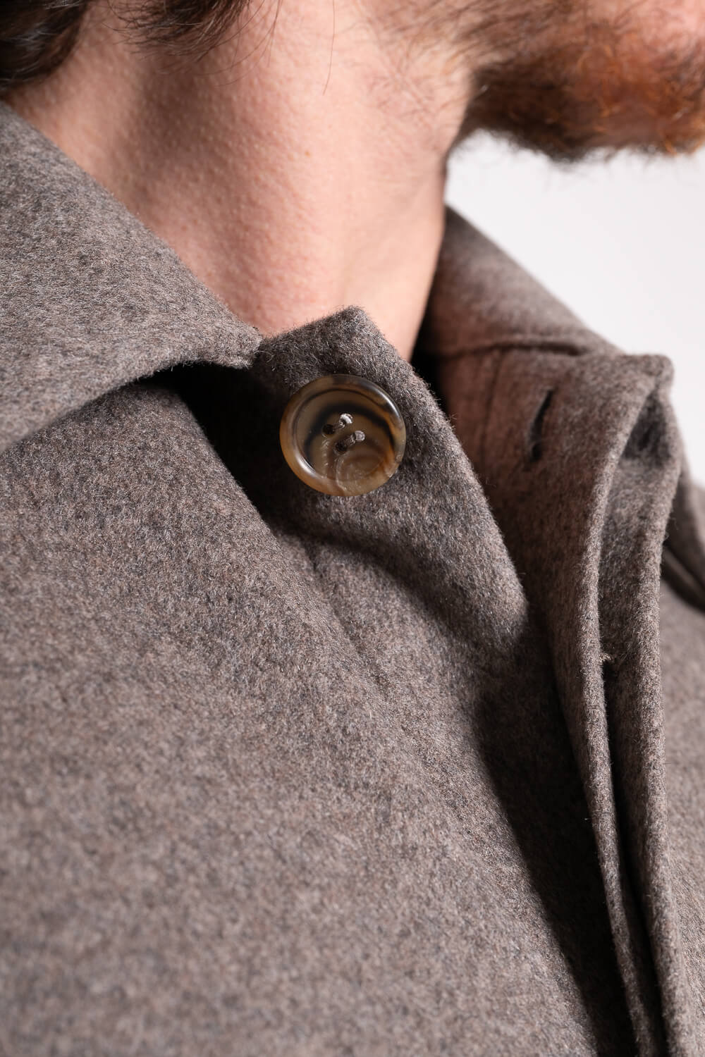 Cashmere Front Pocket Overshirt Dark Sand