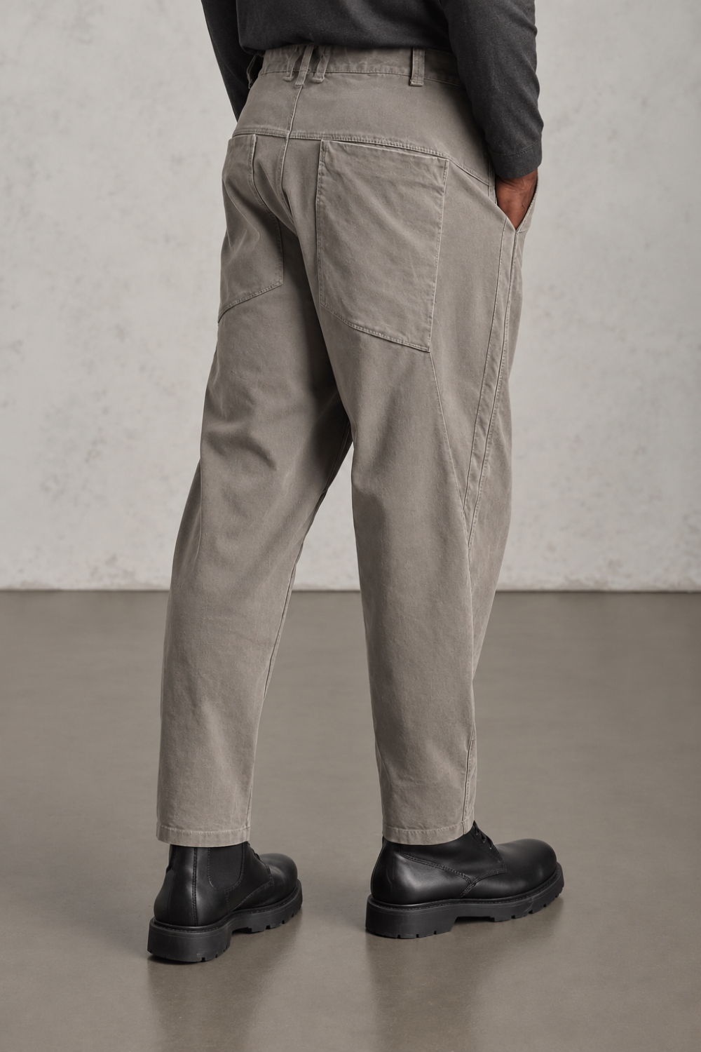 Loose-Fit Tencel/Stretch Modal Trousers Clay