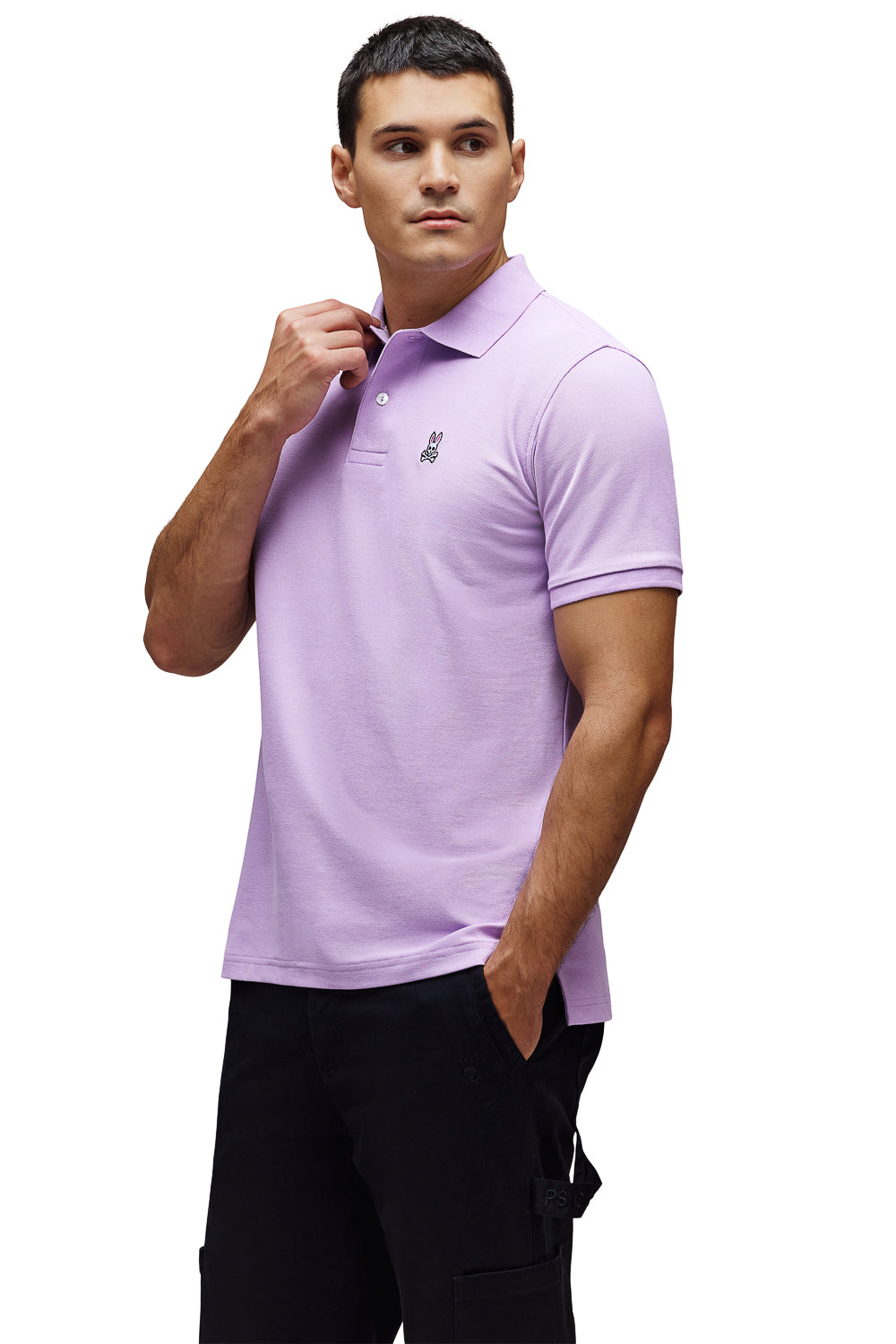 Classic Pique Polo T-Shirt Lavender
