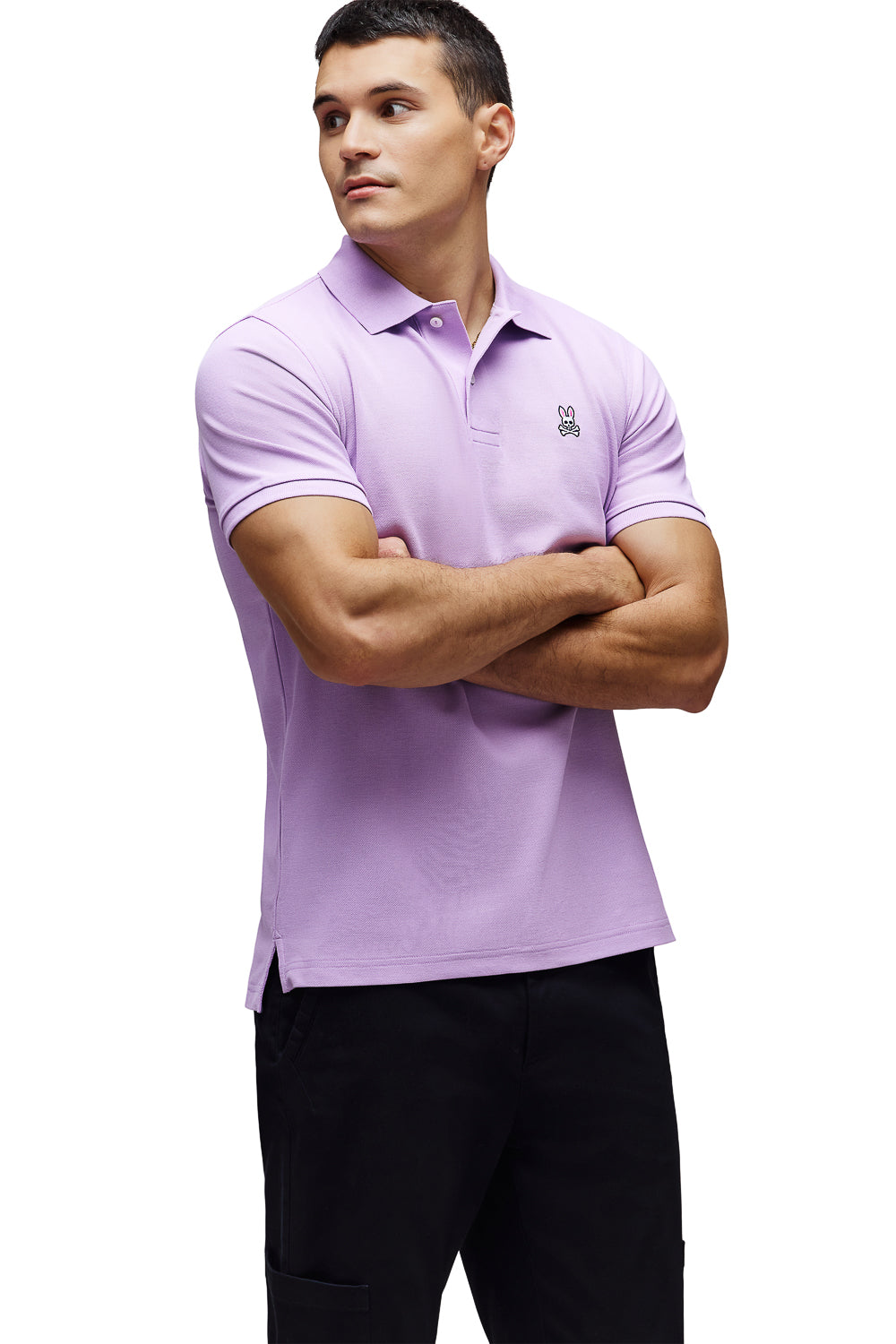 Classic Pique Polo T-Shirt Lavender