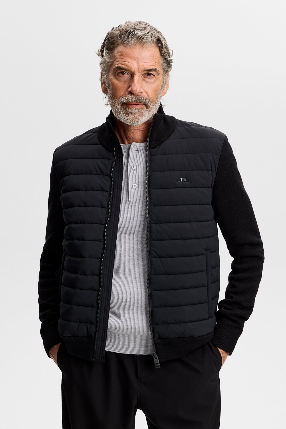 Boen Knit Hybrid Jacket Black