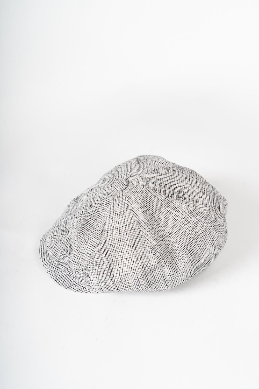 Conall Linen Herringbone Hat Grey