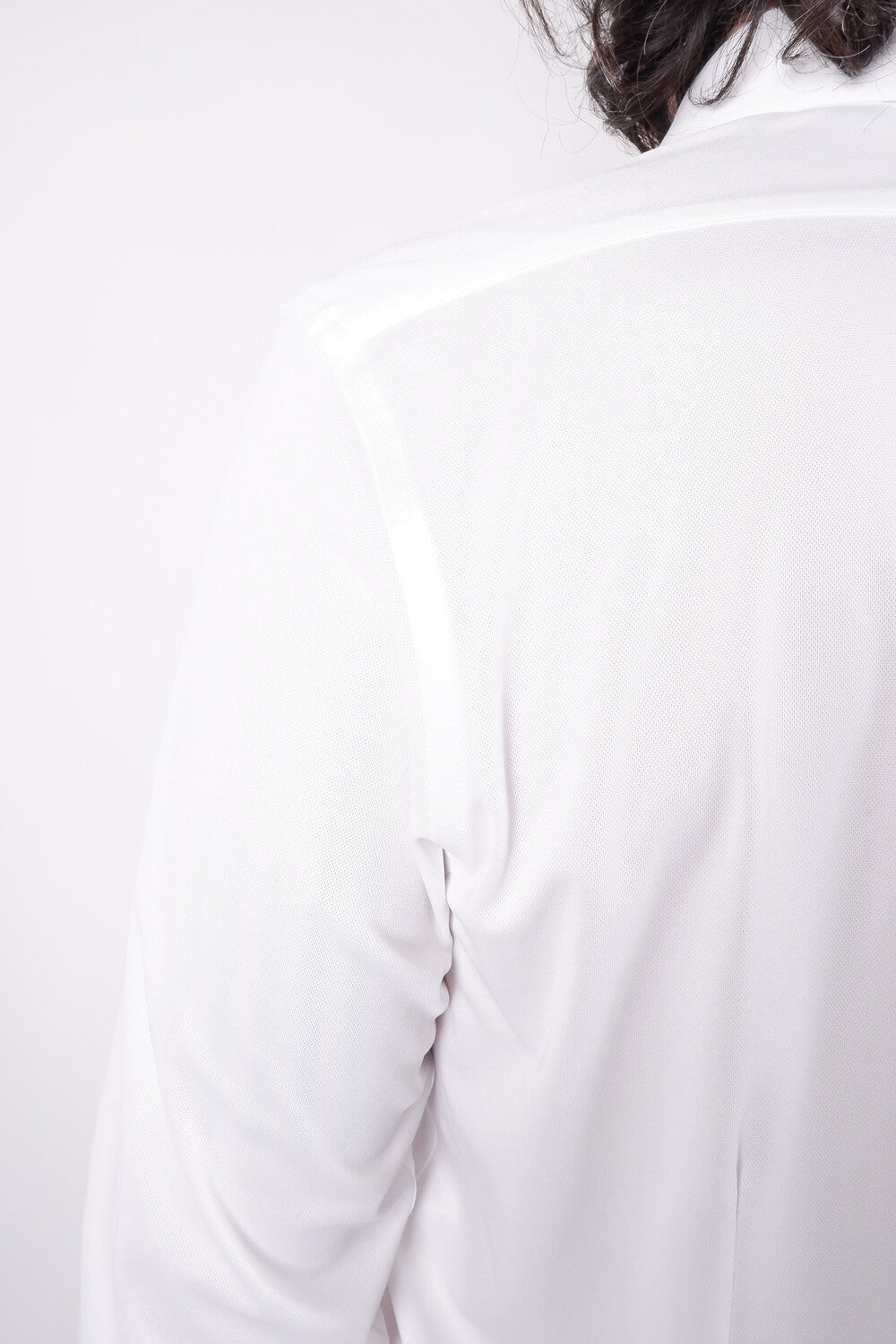 Cotton Stretch Tech Button-Up Shirt White
