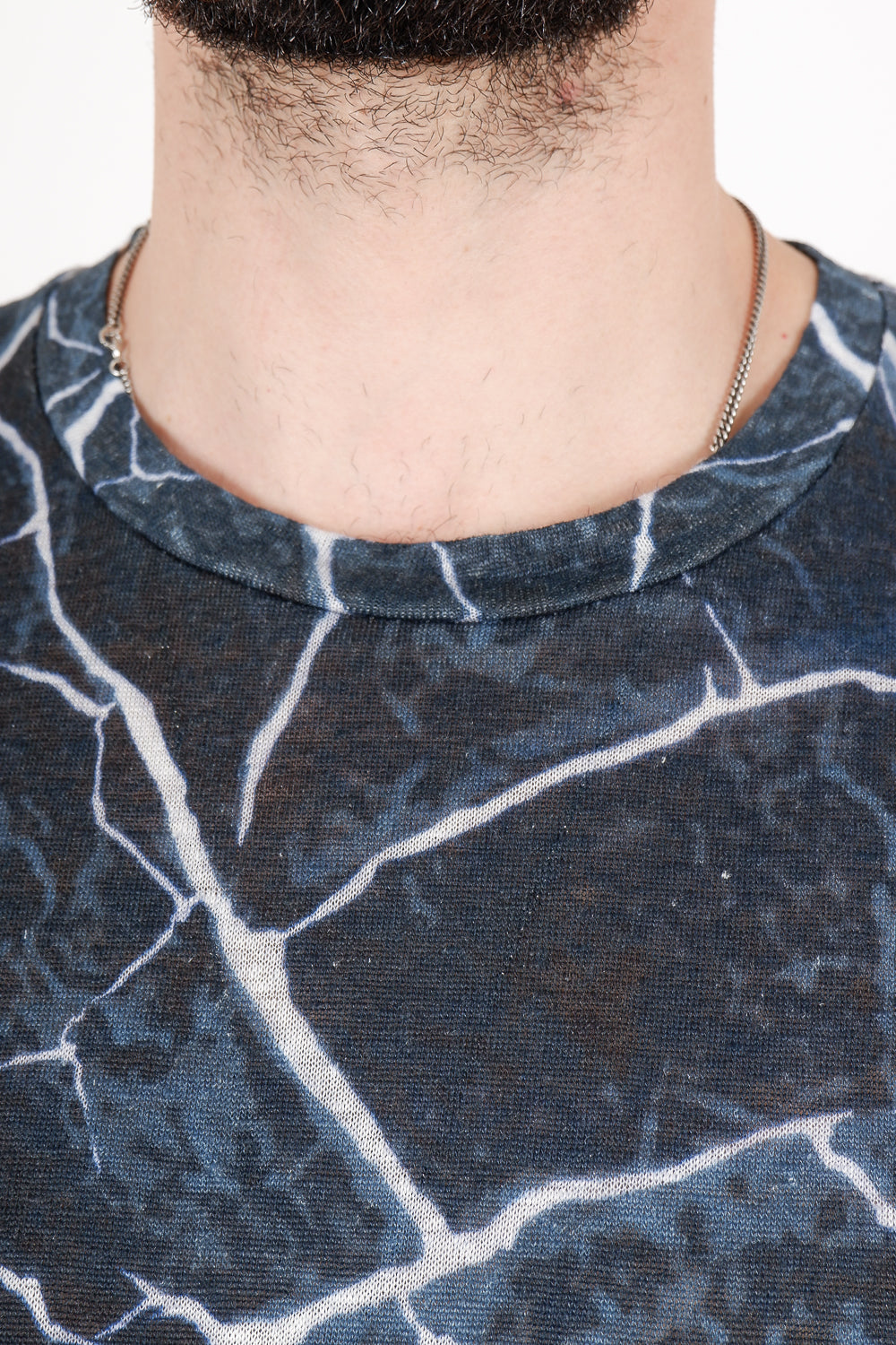 Buy the Daniele Fiesoli Cracking Earth Print Linen T-Shirt in Blue at Intro. Spend £50 for free UK delivery. Official stockists. We ship worldwide.
