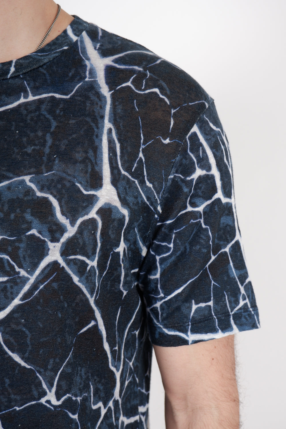 Buy the Daniele Fiesoli Cracking Earth Print Linen T-Shirt in Blue at Intro. Spend £50 for free UK delivery. Official stockists. We ship worldwide.