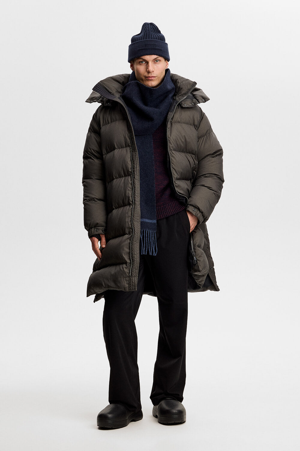 Creek Crinkle Down Parka Charcoal
