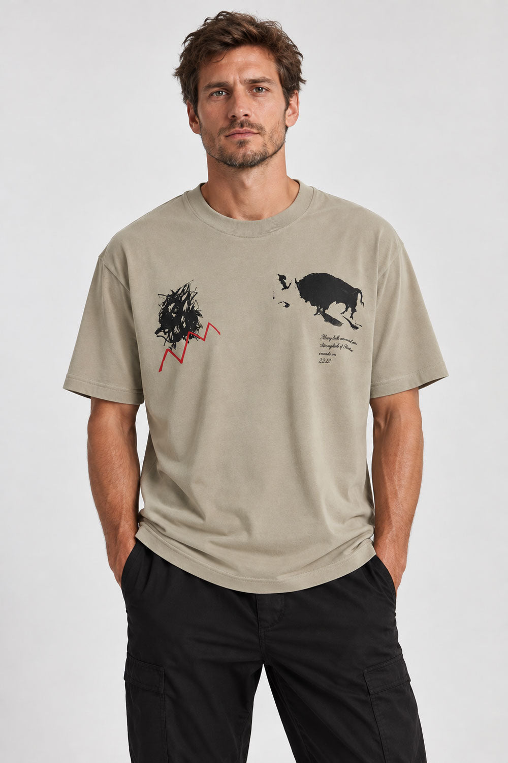 De Kooning Bull T-Shirt Sand