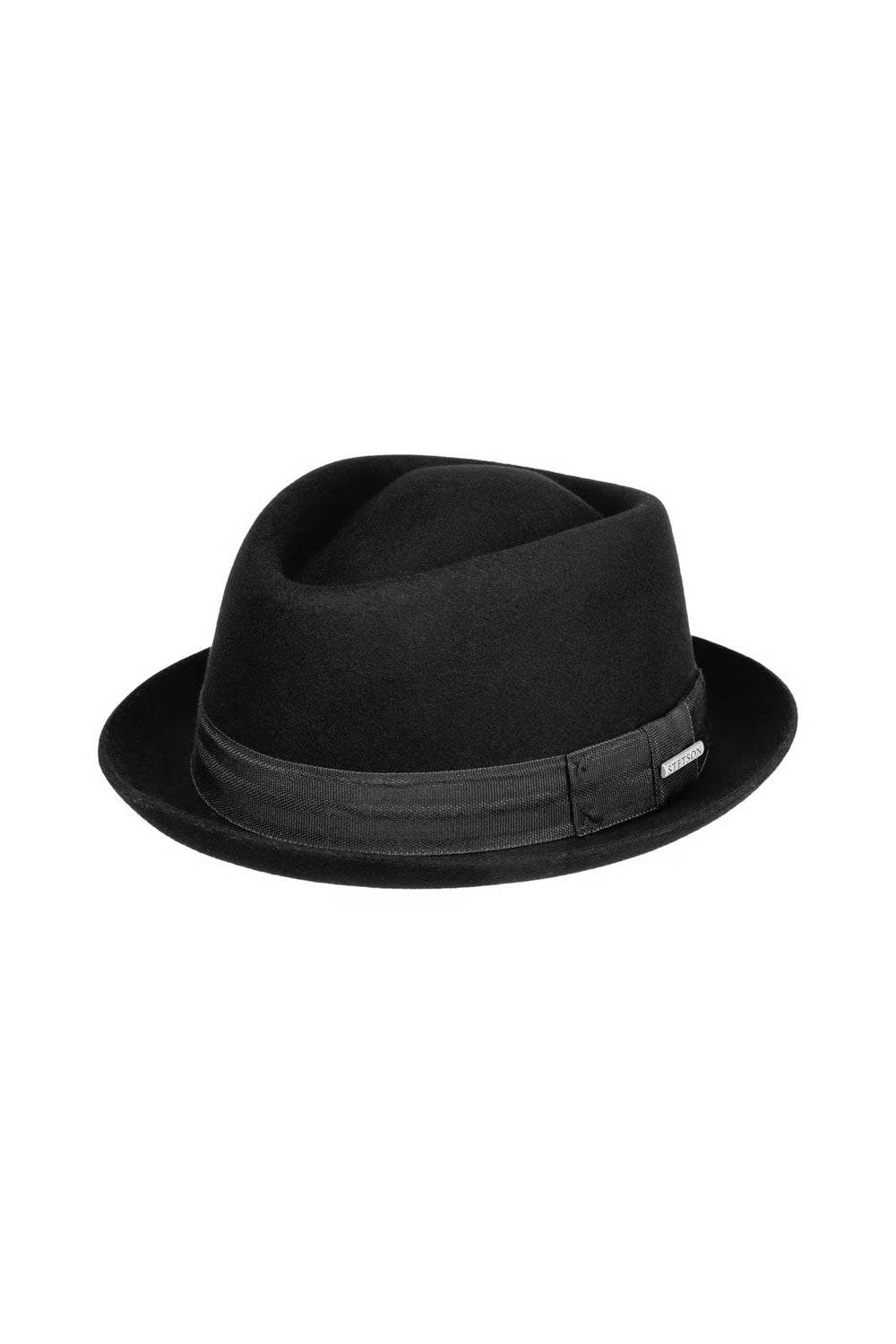 Diamond Wool Felt Hat Black