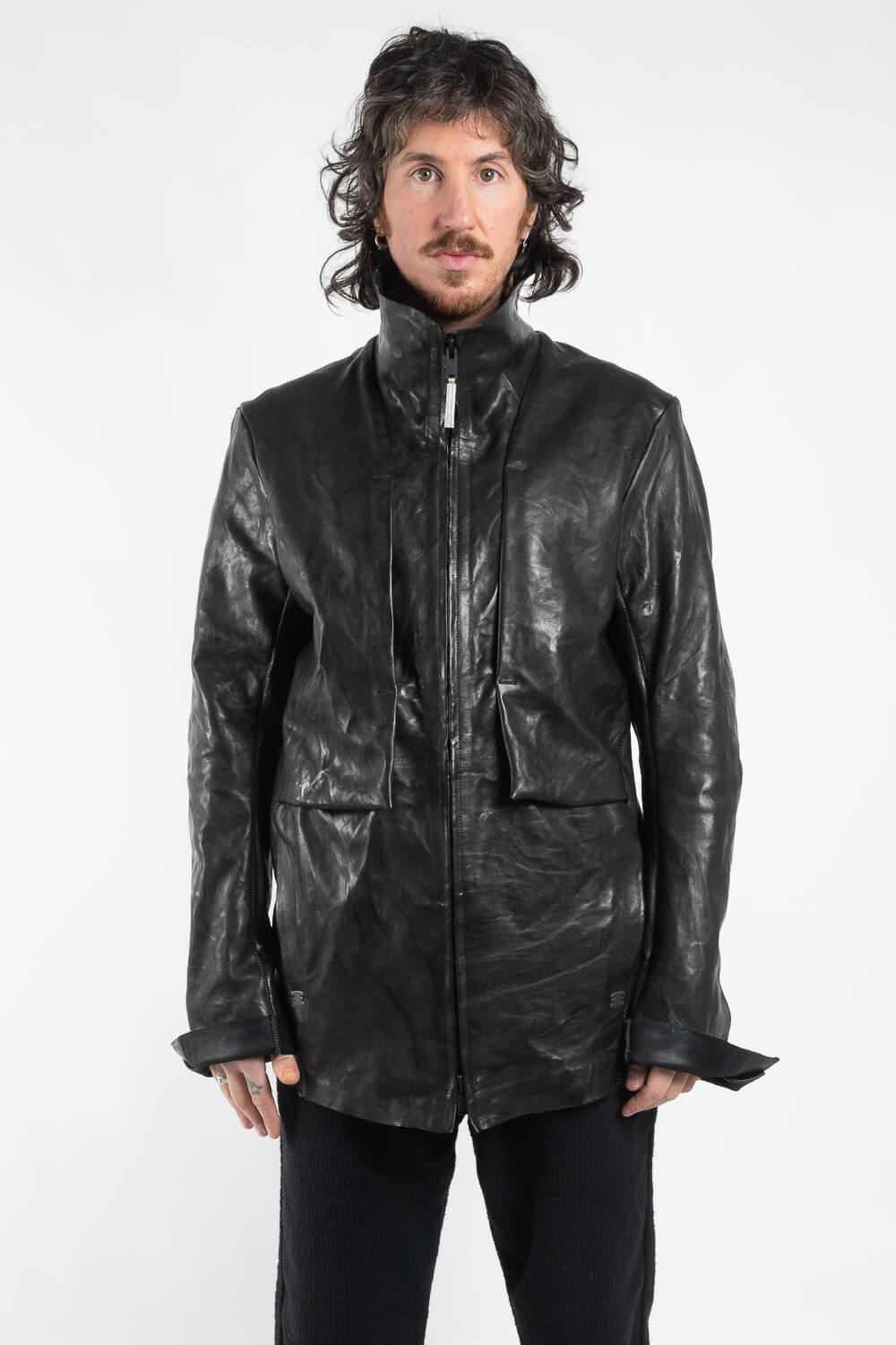 Disruptif Crasse Pouille H25 Leather Jacket Black