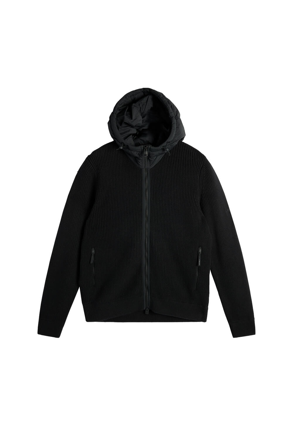Dorin Knit Hood Hybrid Jacket Black