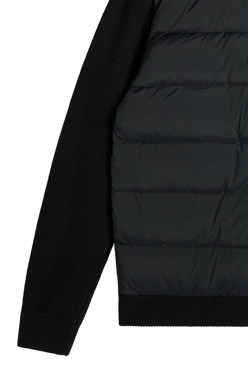 Dorin Knit Hood Hybrid Jacket Black